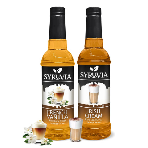 Variety Pack, French Vanilla, and Irish Cream Syrup