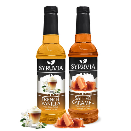 Variety Pack, French Vanilla, and Salted Caramel Syrup