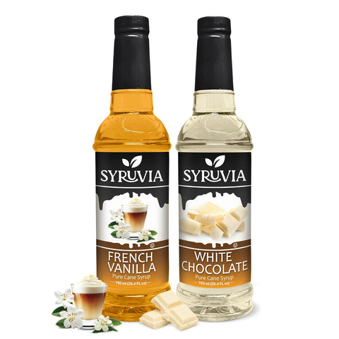 Variety Pack, French Vanilla, and White Chocolate Syrup