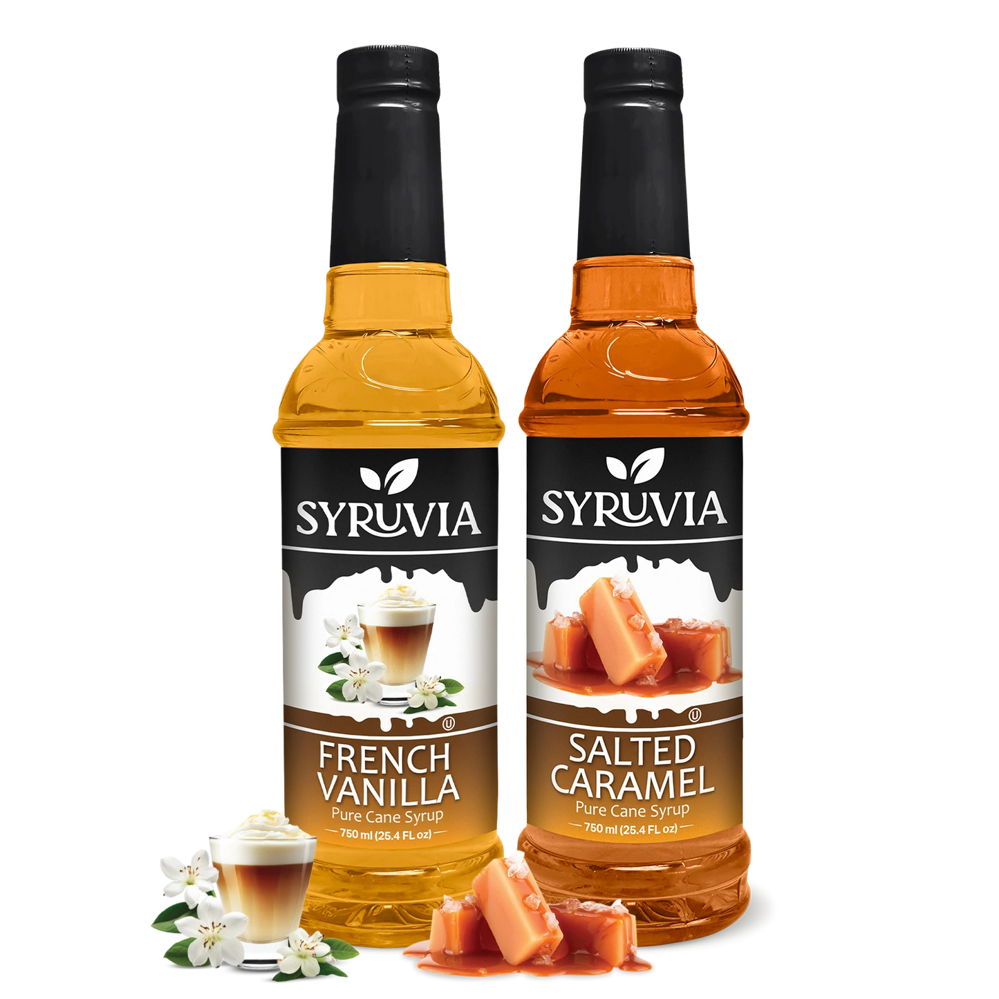 French Vanilla Syrup Salted Caramel Syrup