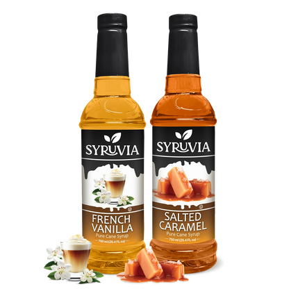 French Vanilla Syrup Salted Caramel Syrup