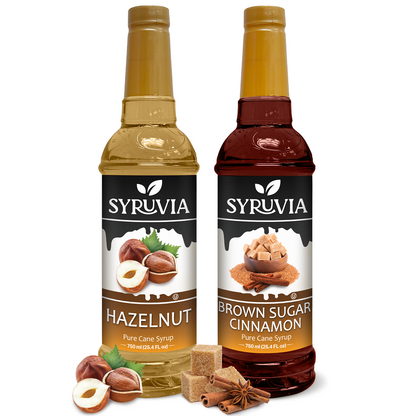 Variety Pack, Hazelnut, and Brown Sugar Cinnamon Coffee Syrup