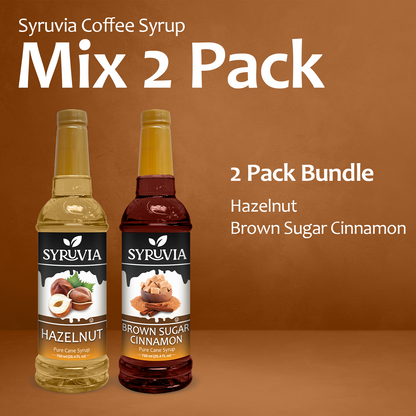 Variety Pack, Hazelnut, and Brown Sugar Cinnamon Coffee Syrup