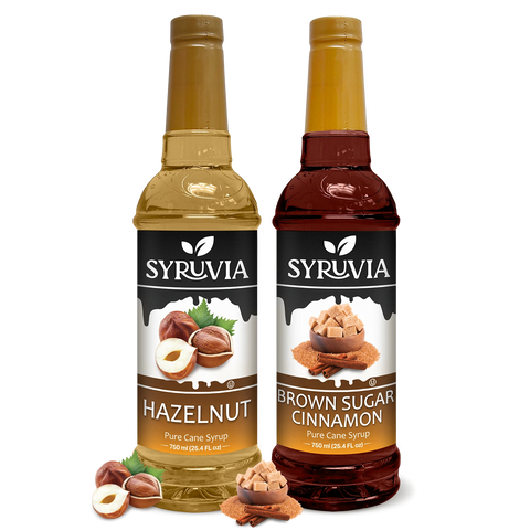 Variety Pack, Hazelnut, and Brown Sugar Cinnamon Syrup