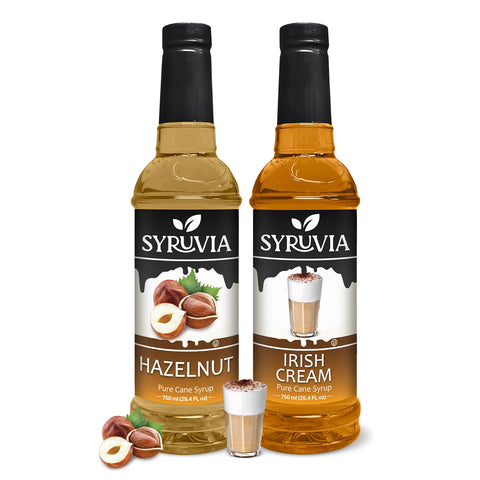 Variety Pack, Hazelnut, and Irish Cream Syrup