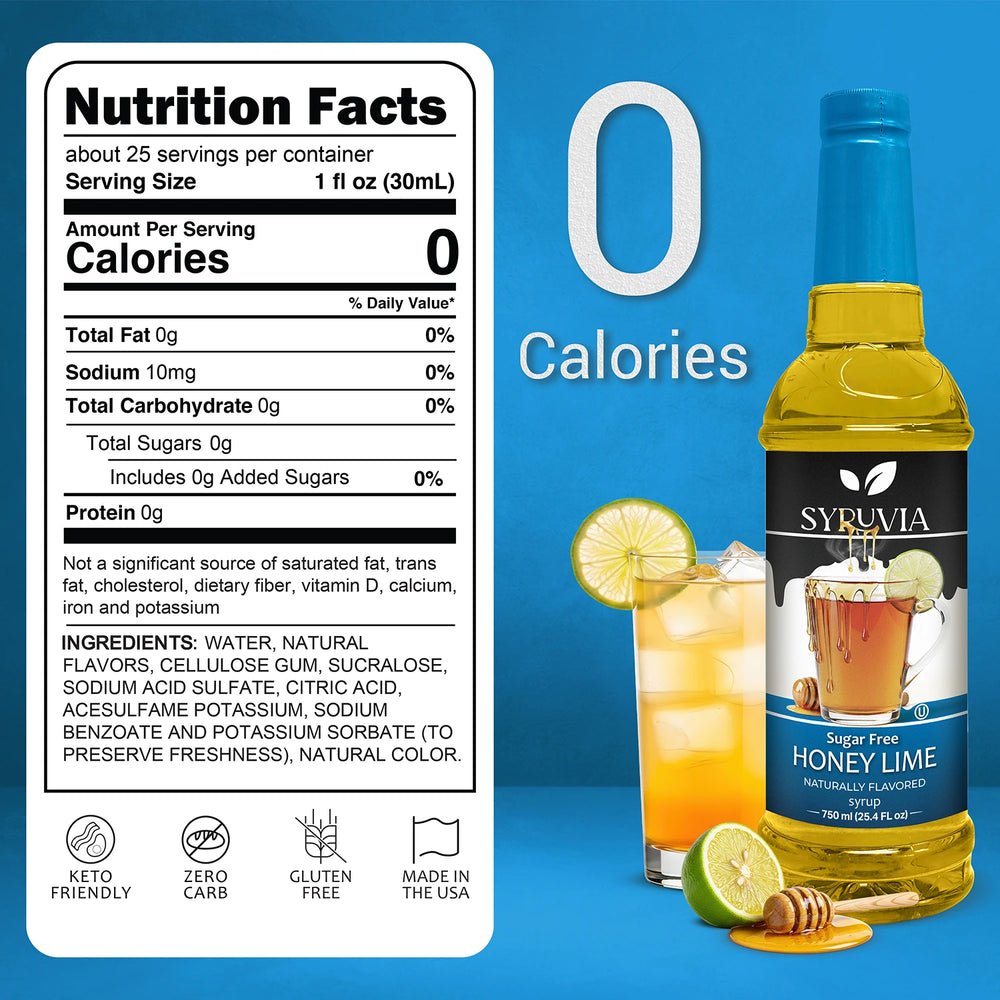 Sugar Free Honey Lime Syrup