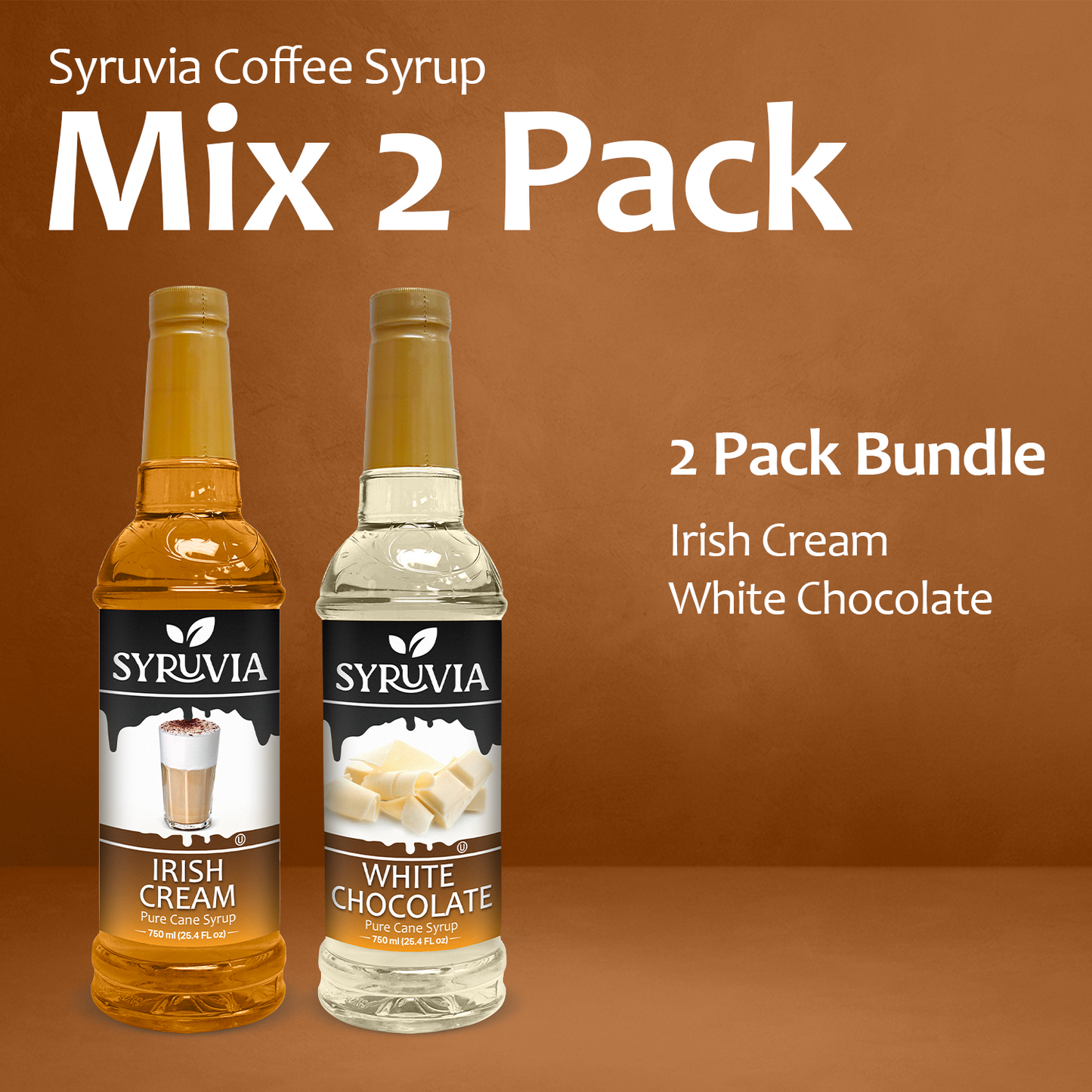 Variety Pack, Irish Cream, and White Chocolate Coffee Syrup