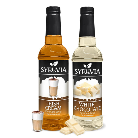 Variety Pack, Irish Cream, and White Chocolate Syrup