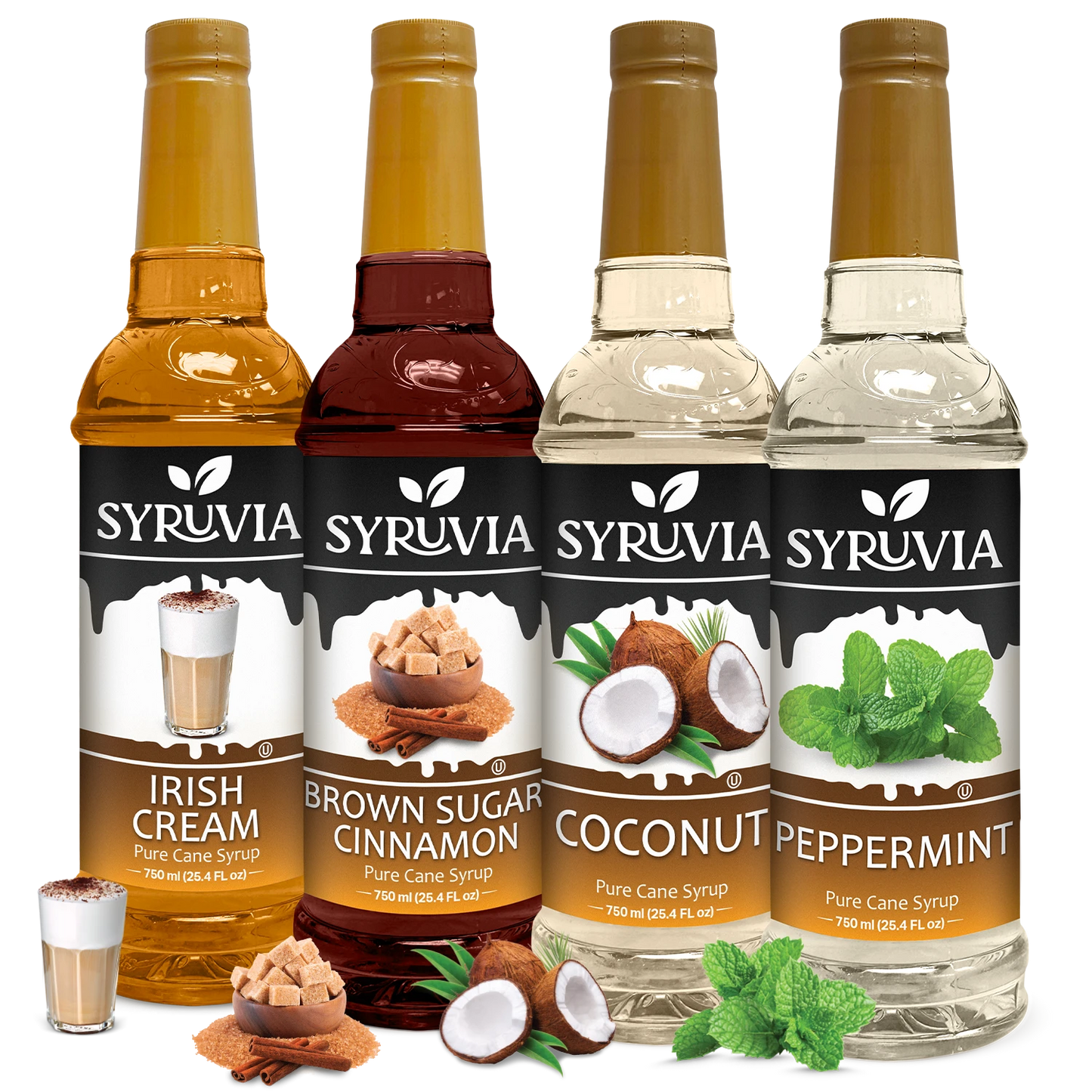 Irish Cream Brown Sugar Cinnamon  Coconut Peppermint syrup  