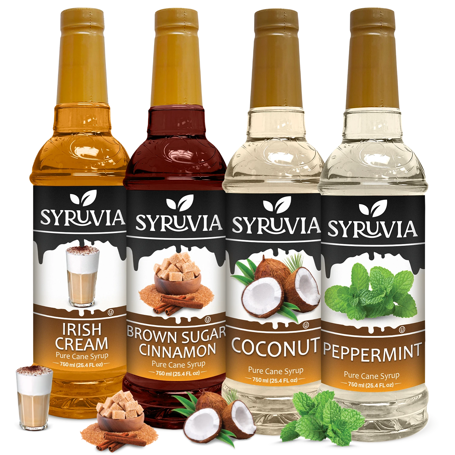 Irish Cream Brown Sugar Cinnamon  Coconut Peppermint syrup  