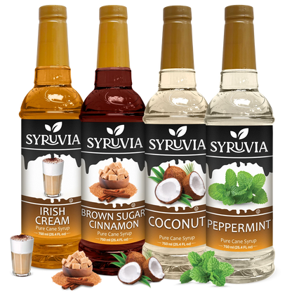 Irish Cream Brown Sugar Cinnamon  Coconut Peppermint syrup  