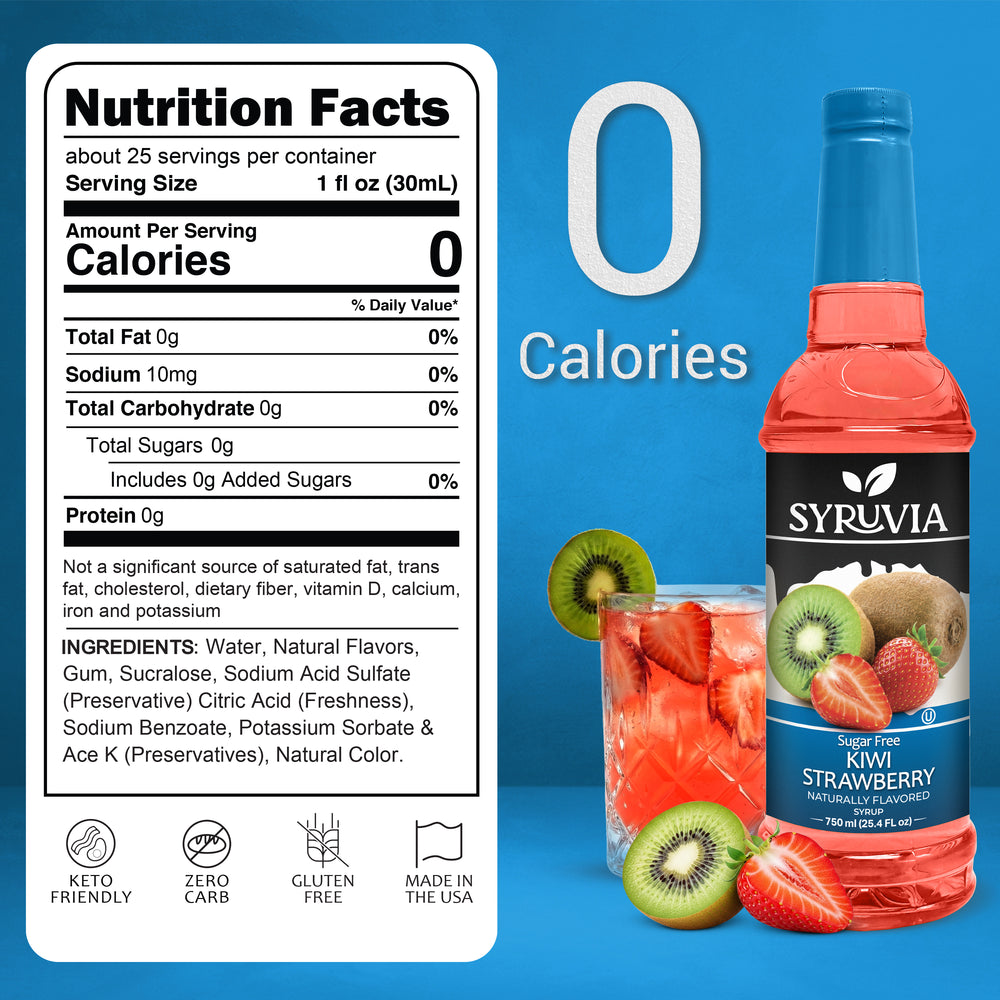 Sugar Free Kiwi Strawberry Syrup