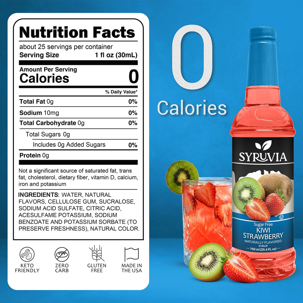 Sugar Free Kiwi Strawberry Syrup