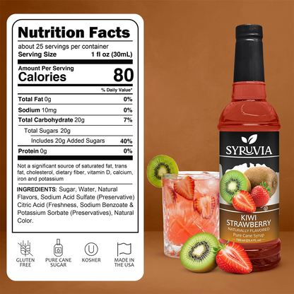 Kiwi Strawberry Syrup Nutrition Facts
