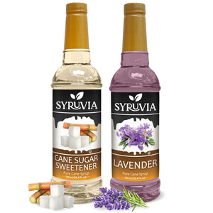 Variety Pack, Lavender, and Cane Sugar Sweetener Syrup