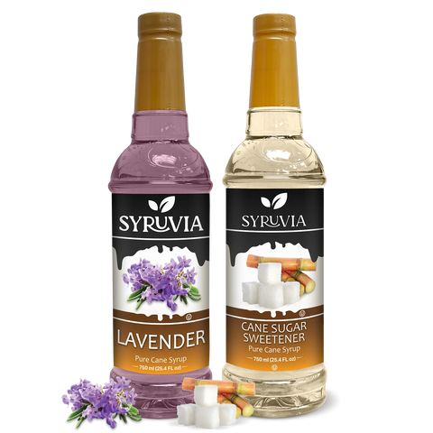 Variety Pack, Lavender, and Cane Sugar Sweetener Syrup