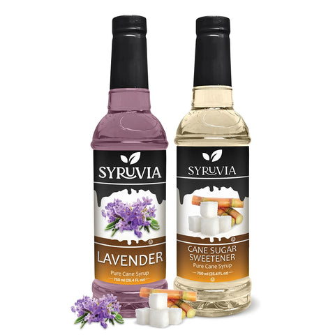 Variety Pack, Lavender, and Cane Sugar Sweetener Syrup
