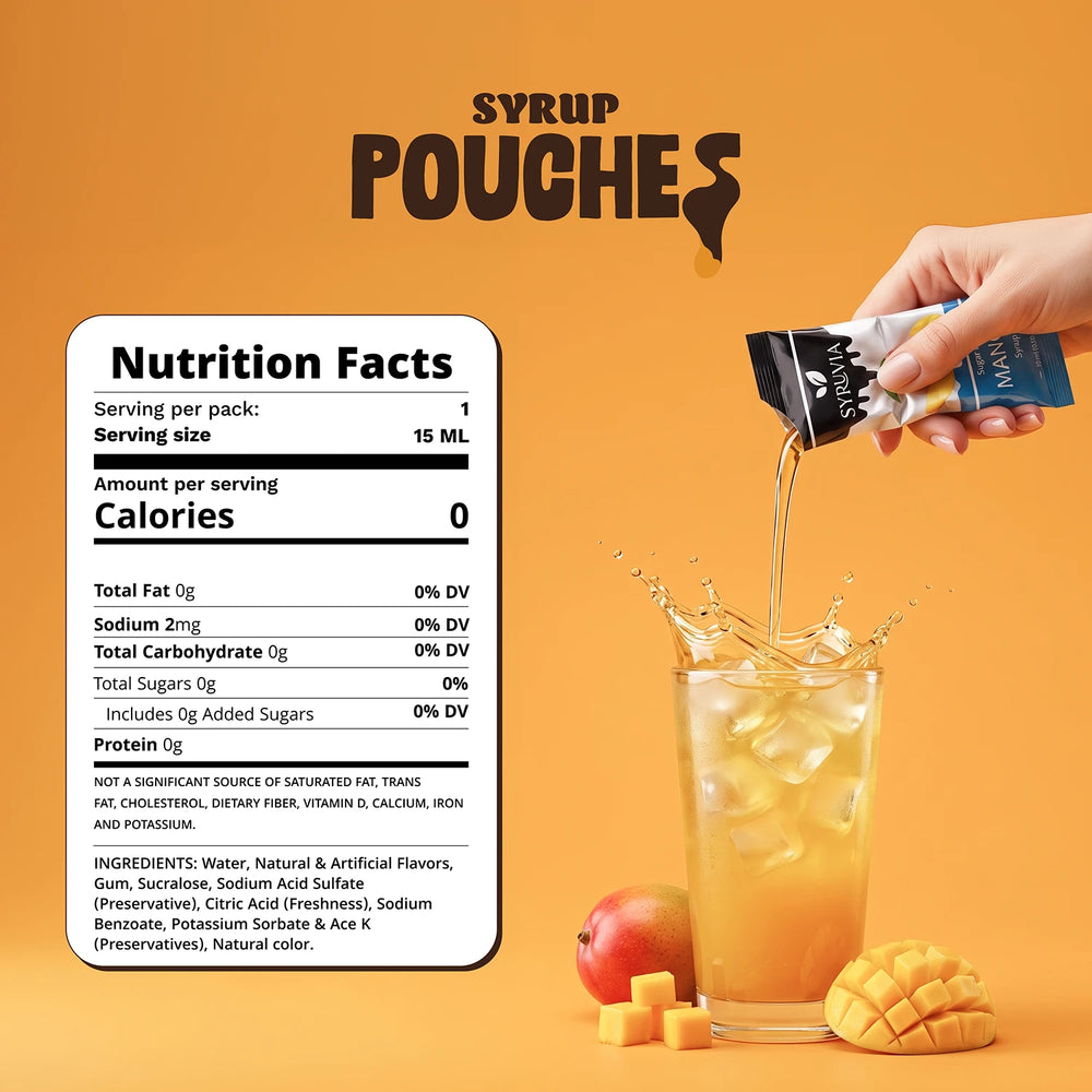 Sugar Free Mango Syrup Pouches