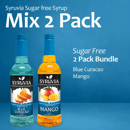 Mango Blue curacao Mixed 2 pack syrup