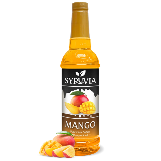 Red Mango Syrup Mango Syrup – For Drinks & Cocktails Regular & Sugar Free – Syruvia