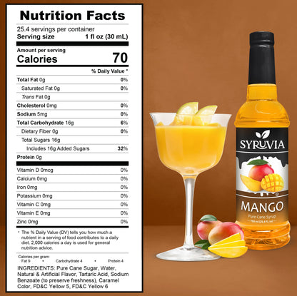 Mango Syrup Nutrition Facts