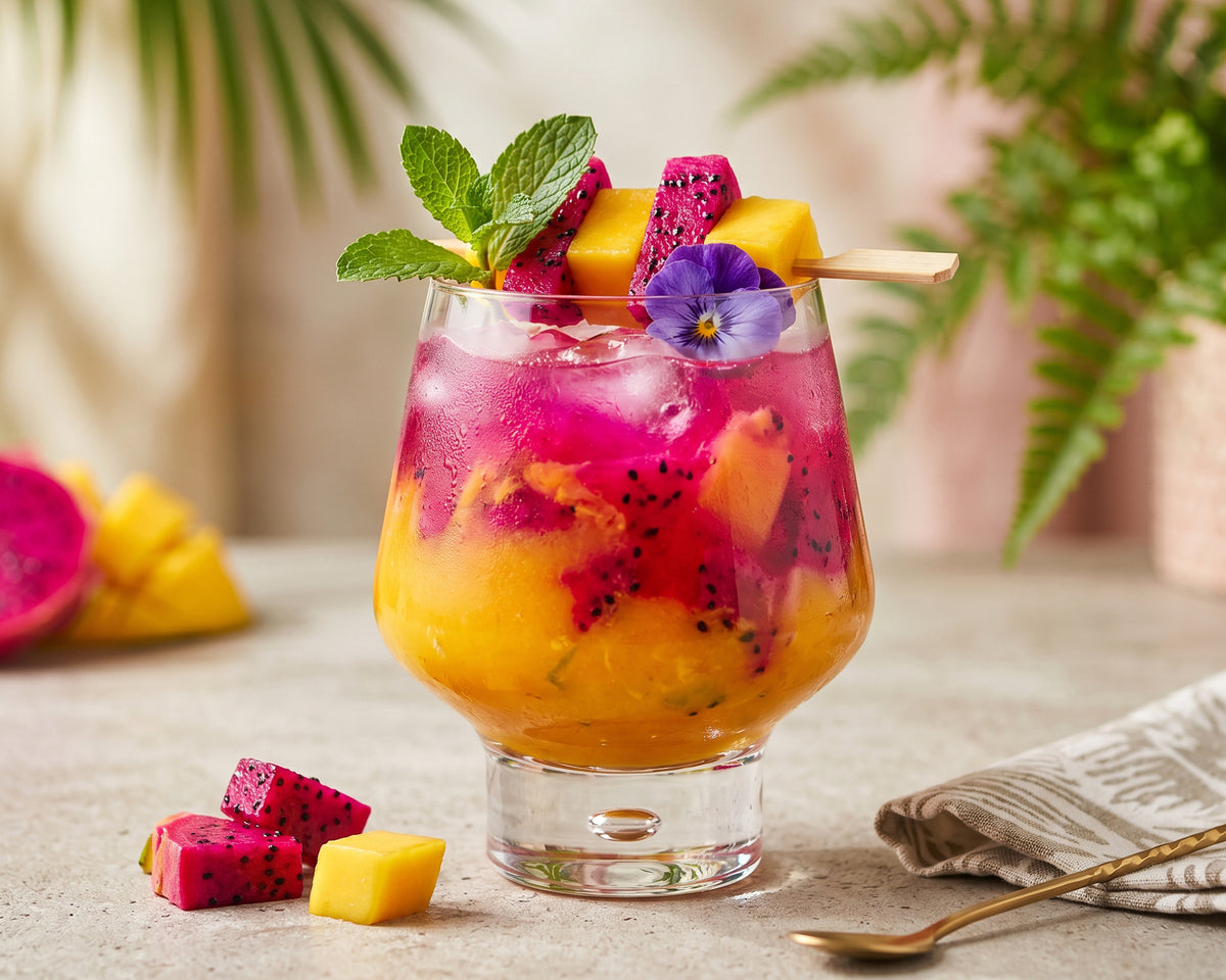 Mango Dragon Fruit Drinki flight