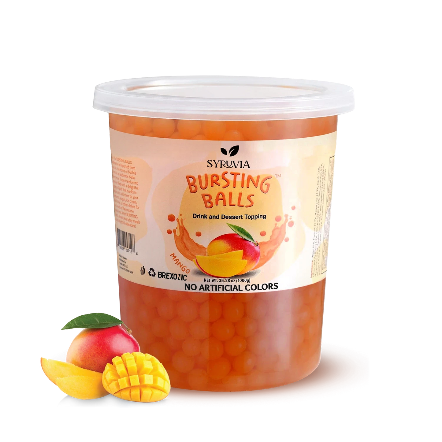 2 LB Mango Flavored Popping Boba