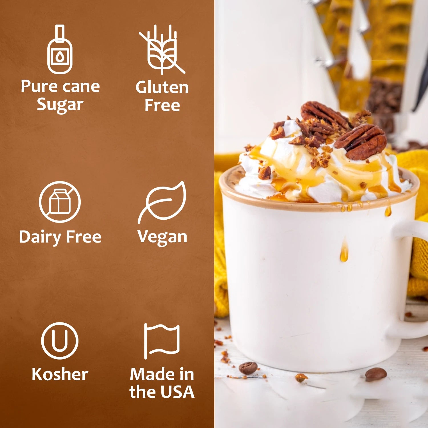 Maple Bourbon Pecan Syrup Dairy Free