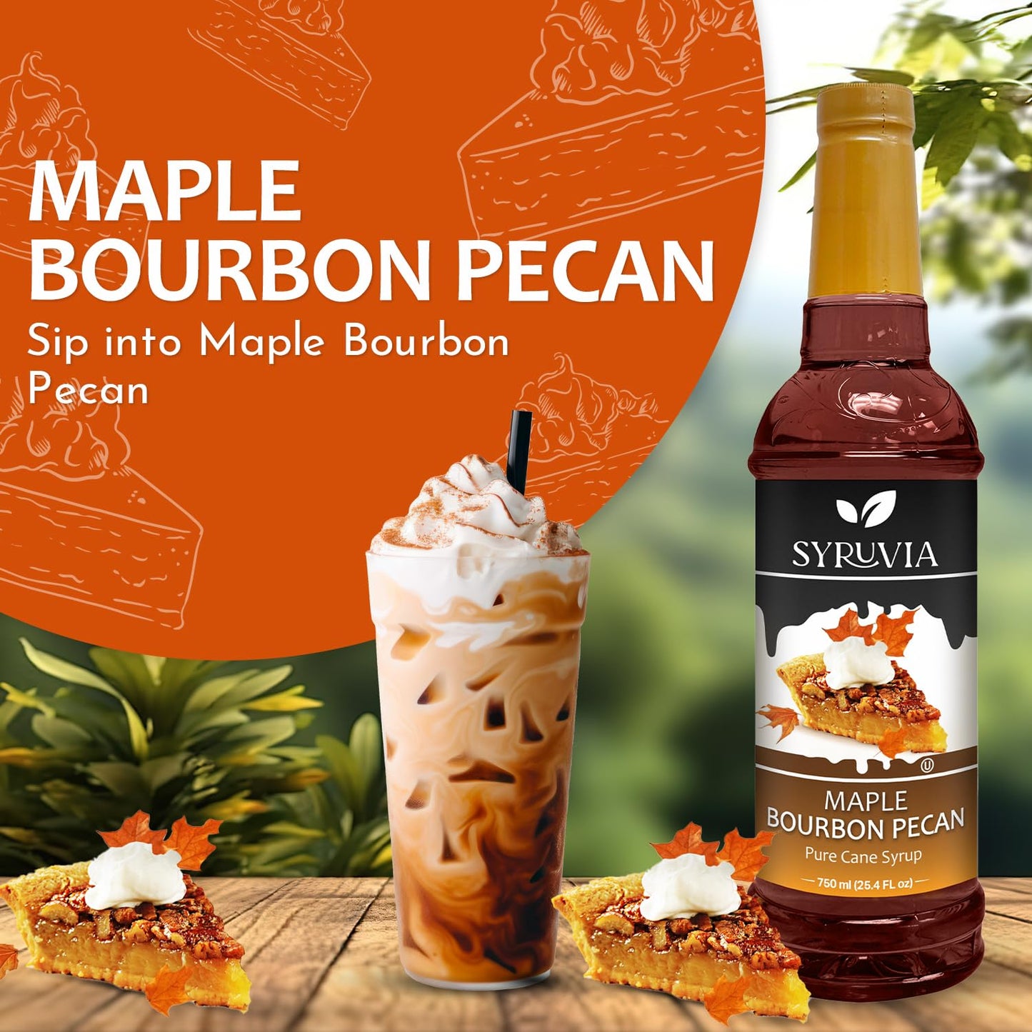 Maple bourbon pecan iced coffee flavor 
