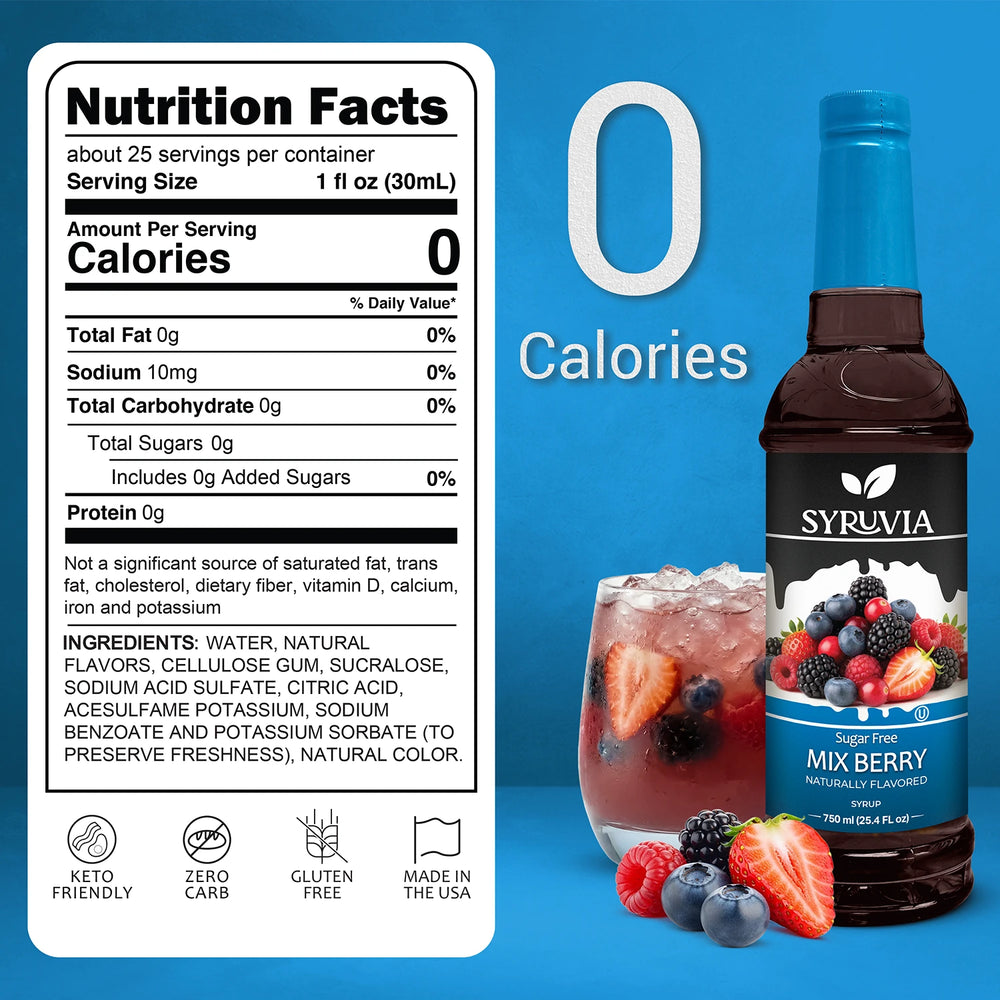 Sugar Free Mix Berry Syrup