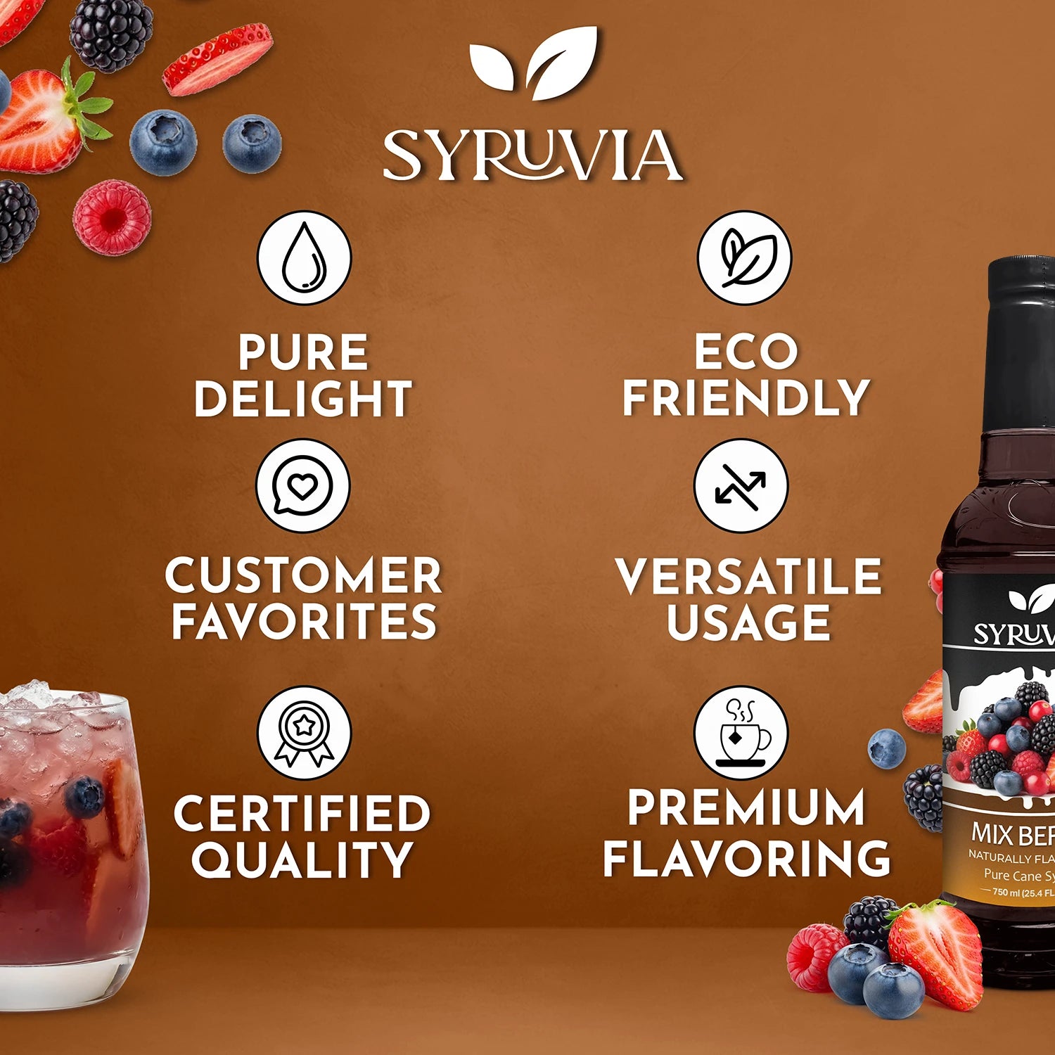 Mix Berry Syrup Premium Flavoring