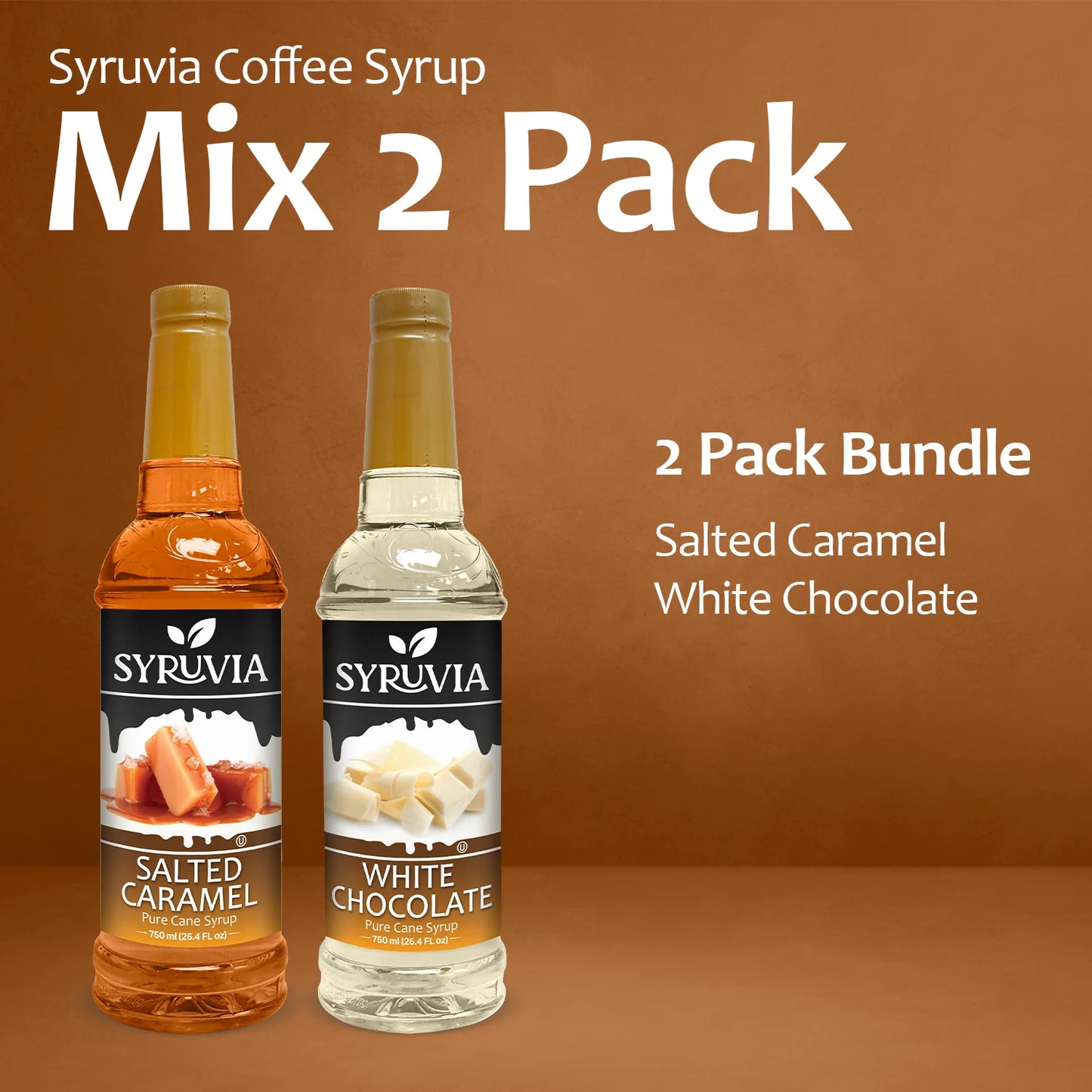 Mix Pack Salted Caramel White Chocolate Syrup for Coffee