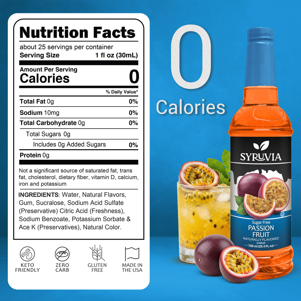 Sugar Free Passion Fruit Syrup