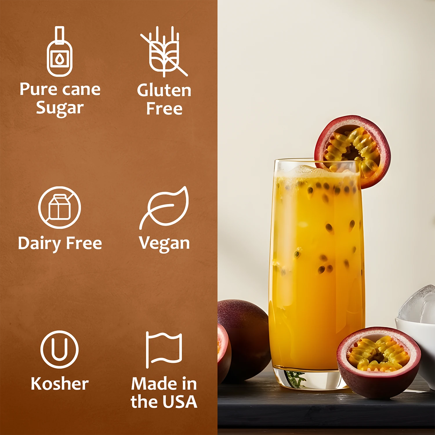 Passion Fruit Syrup Dairy Free