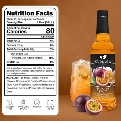 Passion Fruit Syrup Nutrition Facts