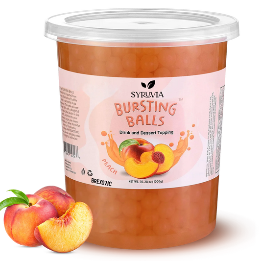 2 LB Peach Flavored Popping Boba