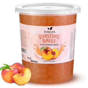 2 LB Peach Flavored Popping Boba