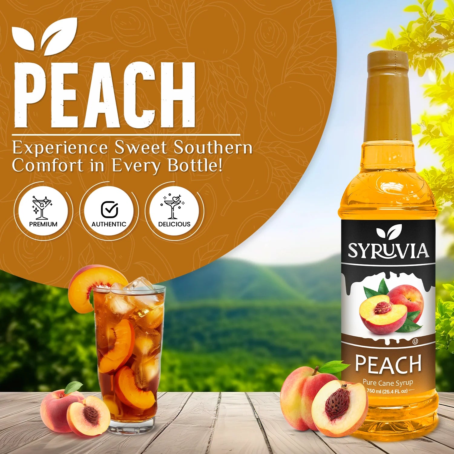 Peach Fruity Syrup 