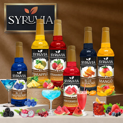  Peach Pineapple Watermelon Strawberry  flavored Syrup  for drinks 