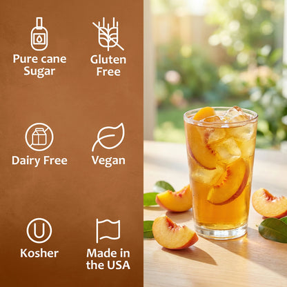 Peach Tea Syrup Dairy Free