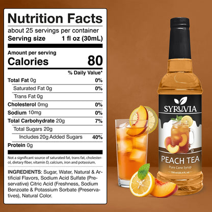 Peach Tea Syrup Nutrition Facts