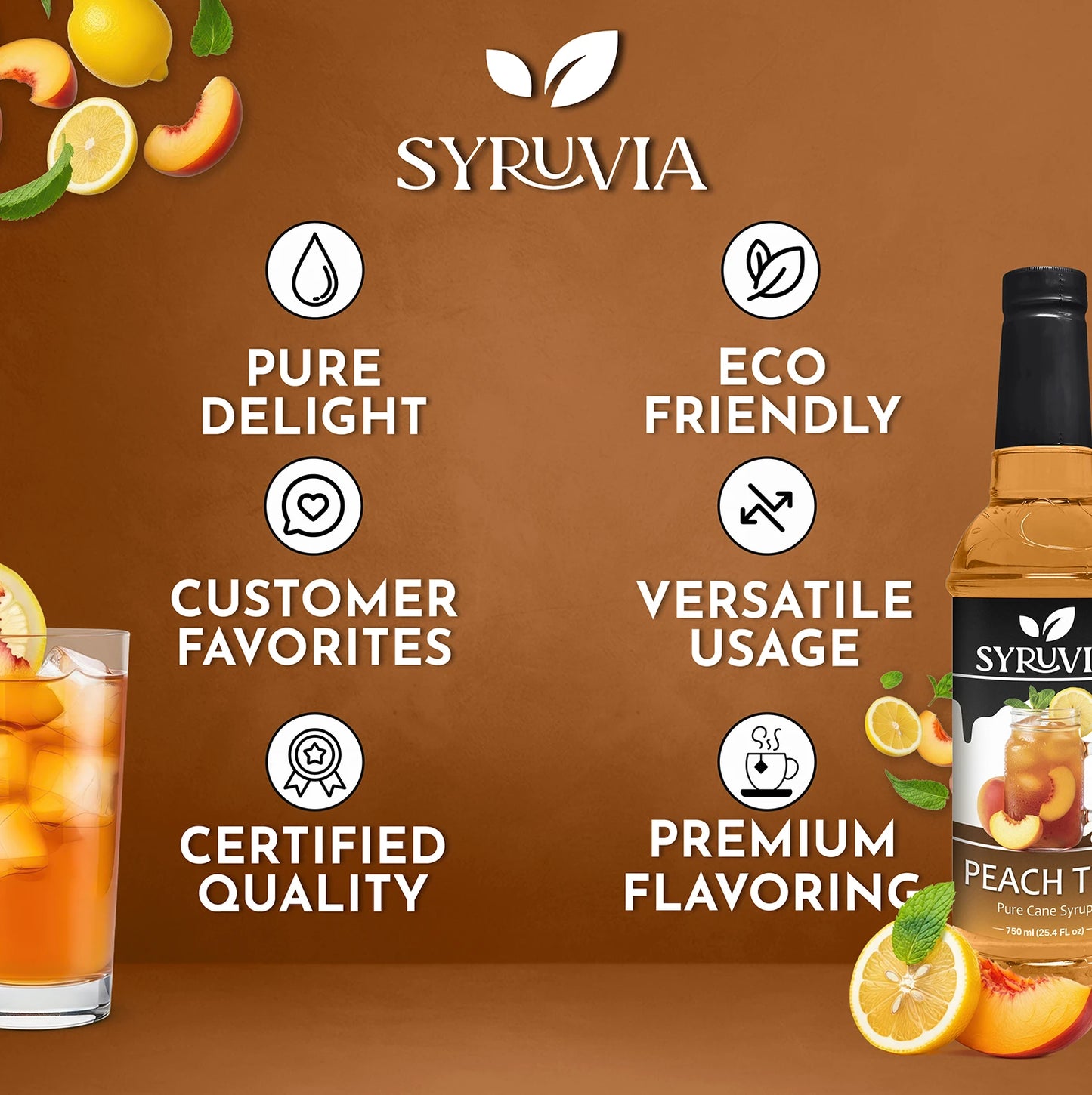 Peach Tea Syrup Premium Flavoring