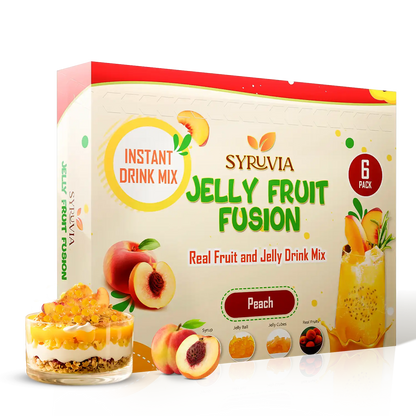 Peach fruit jelly drink