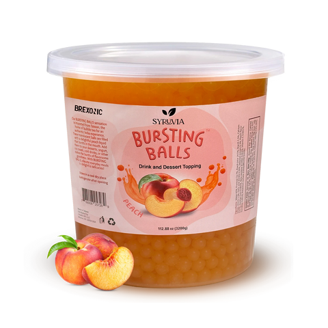 7 LB Peach Flavored Popping Boba