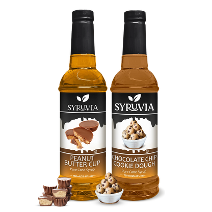 Variety Pack, Peanut Butter Cup, and Chocolate Chip Cookie Dough Syrup
