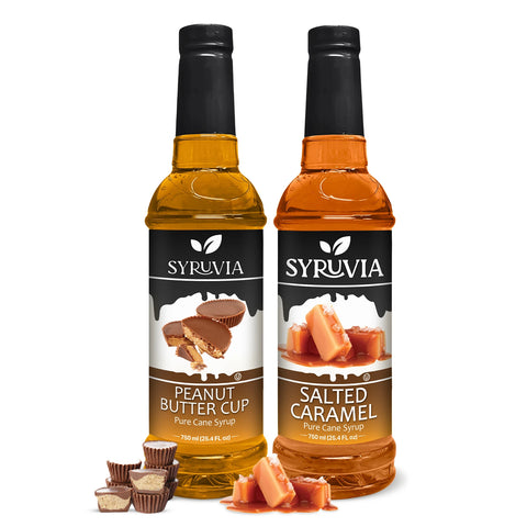 Variety Pack, Peanut Butter Cup, and Salted Caramel Syrup