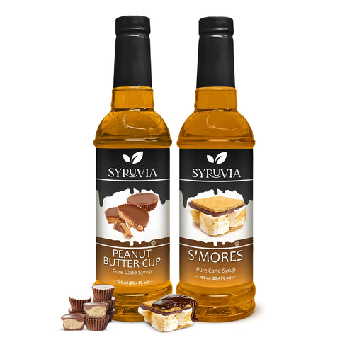 Variety Pack, Peanut Butter Cup, and Smores Syrup