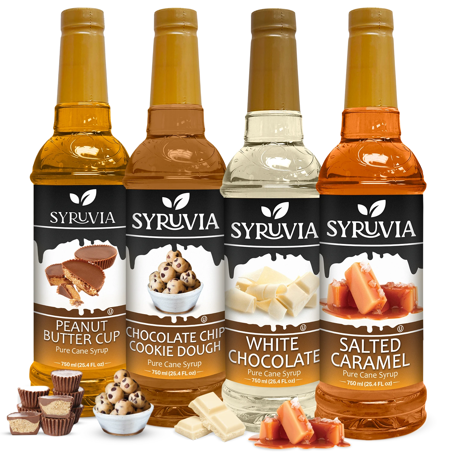 Peanut Butter Cup Chocolate Chip Cookie Dough White Chocolate Salted Caramel Syrup