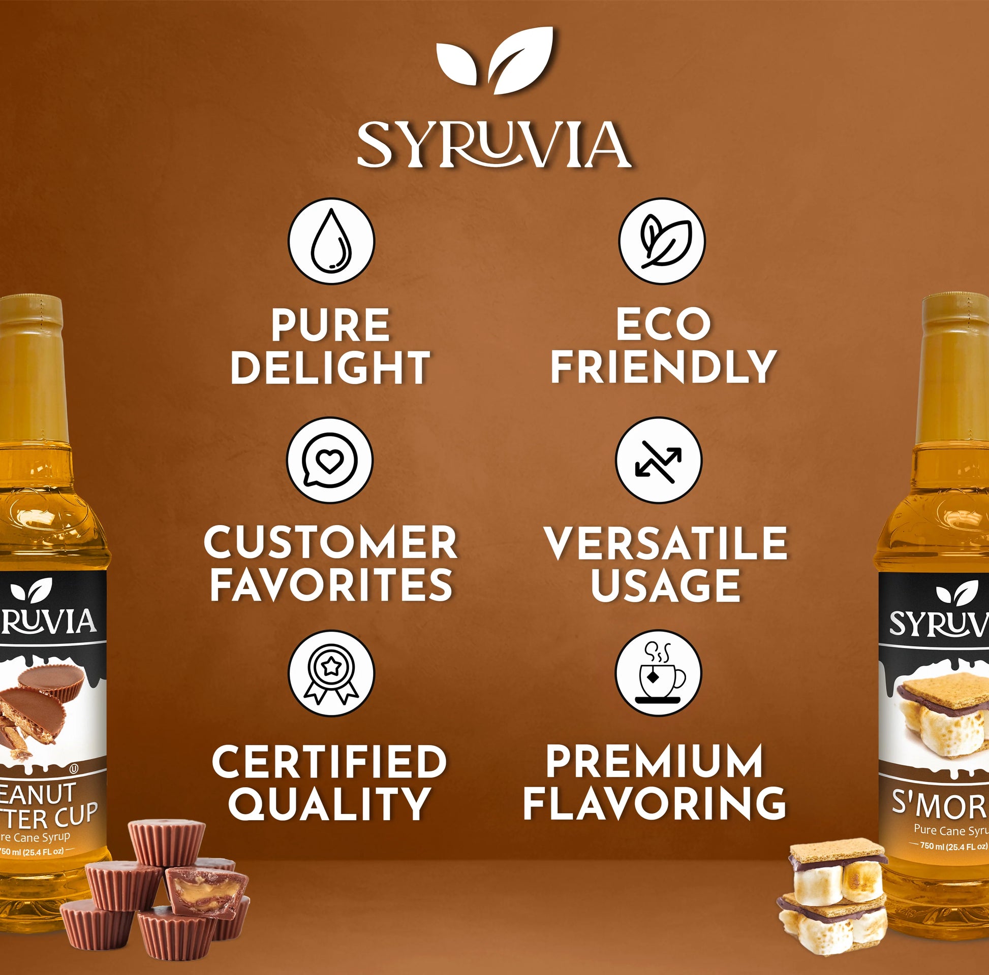 Peanut Butter Cup Smores Syrup for Coffee