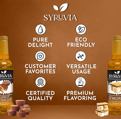 Peanut Butter Cup Smores Syrup for Coffee